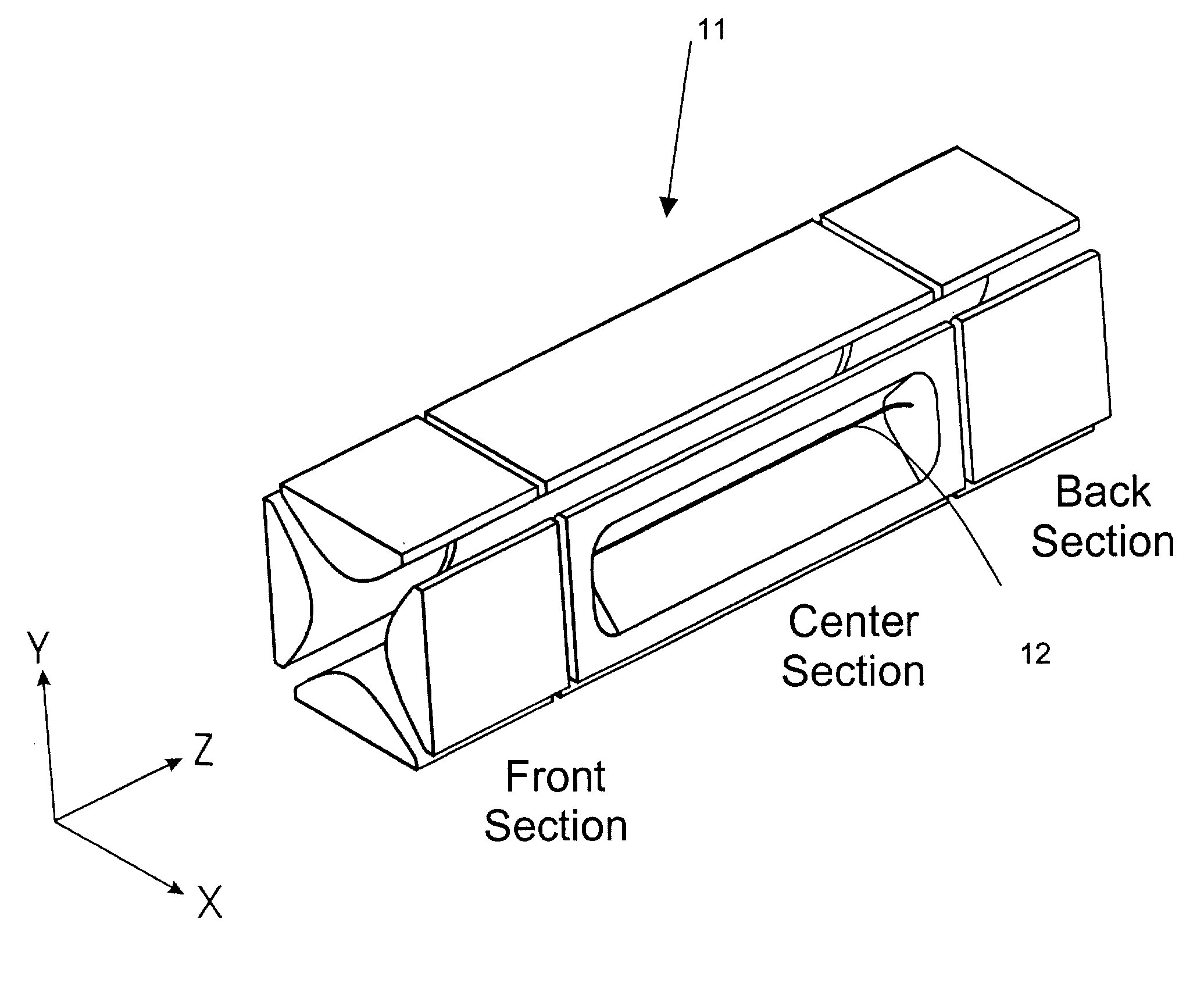 Two-dimensional quadrupole ion trap operated as a mass spectrometer