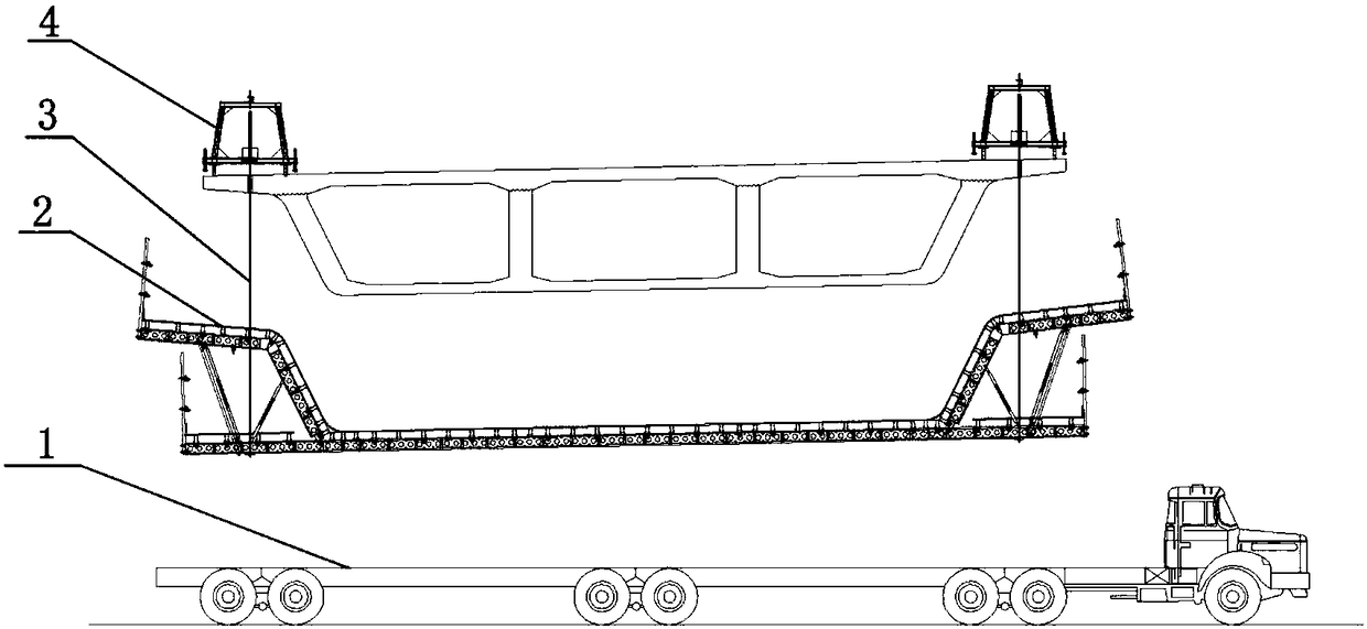 A method for overall removal of box girder bottom formwork