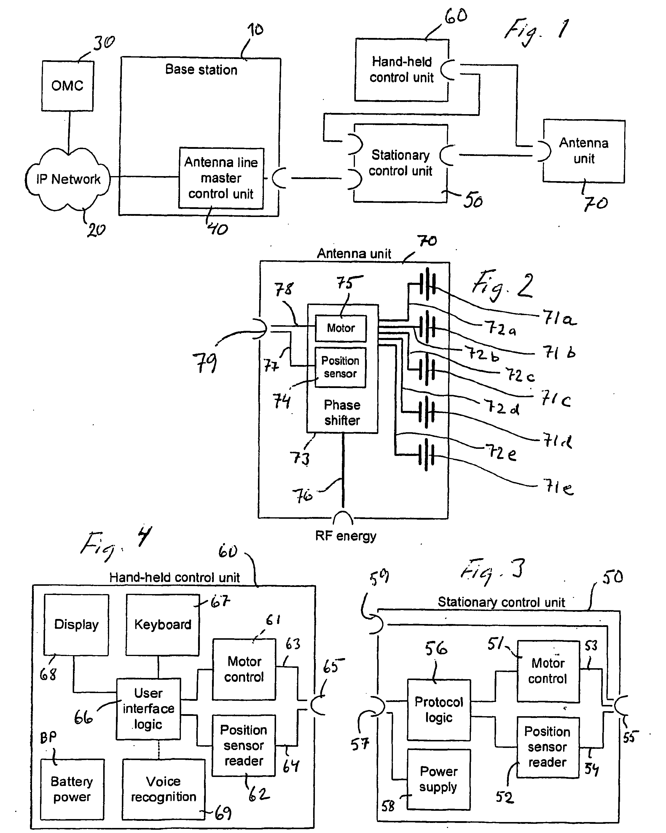 Control system for controlling the electrical tilt of an antenna