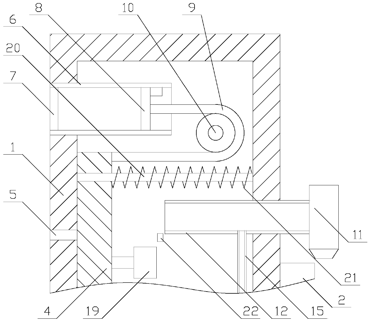 Dust removal and heat dissipation type navigation equipment for automobile