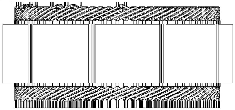 Twisting forming device and method for stator end thread end