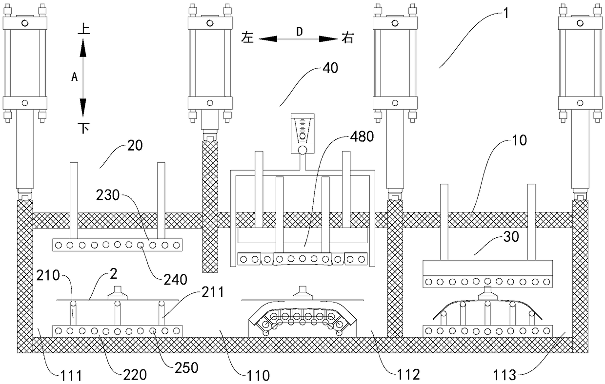 3D glass hot bending machine and 3D glass forming method