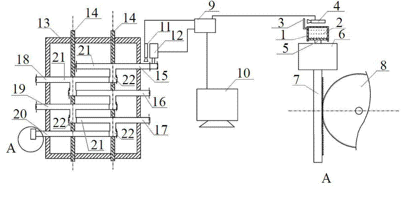 Liquid level variable and gear variable combination high-precision measurement method and device