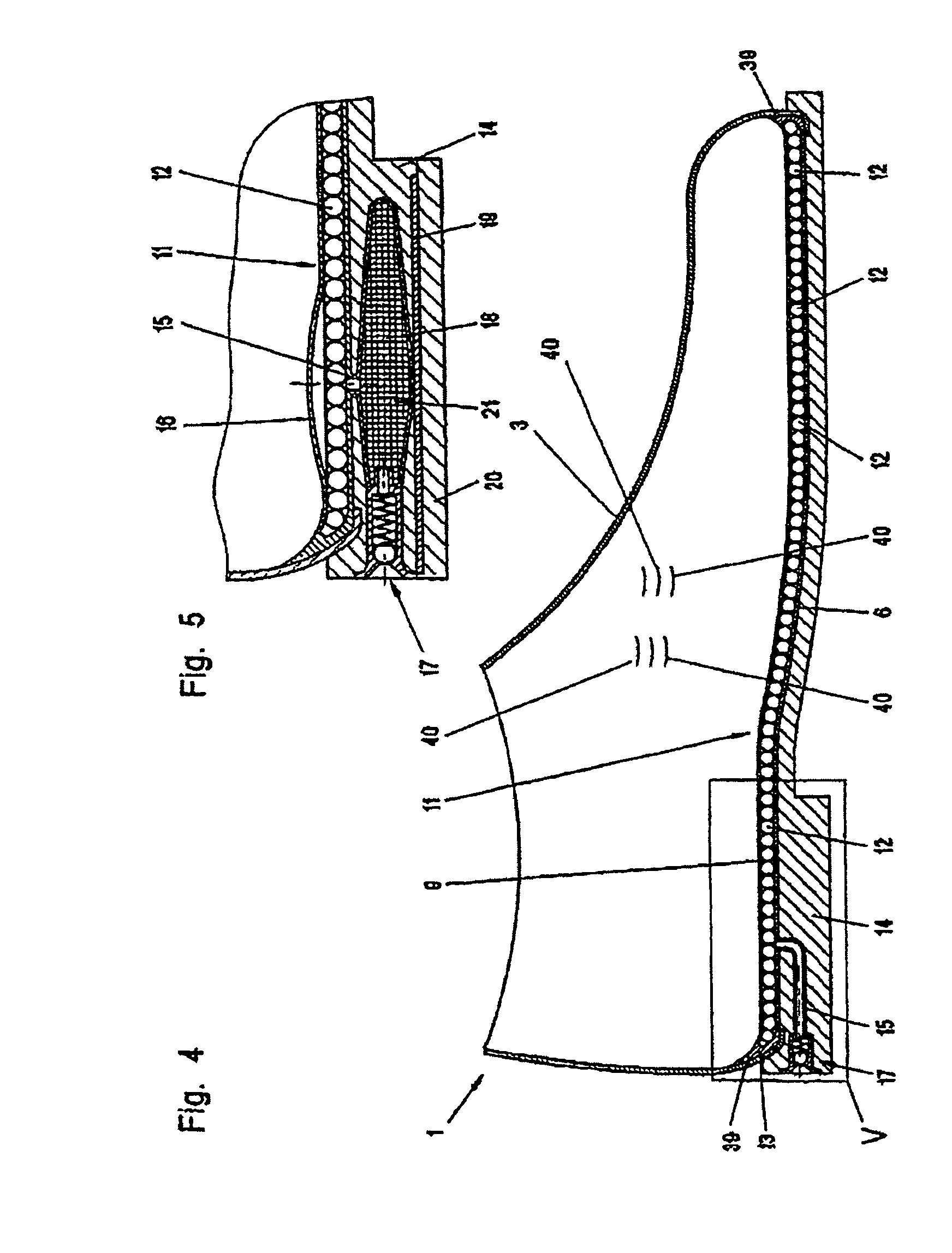 Shoe with a foot massaging effect