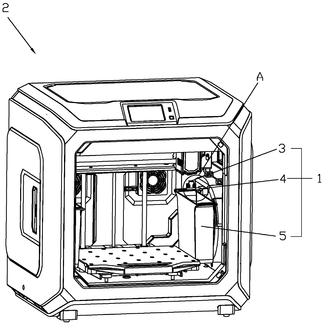 Multi-spray head 3D printing method