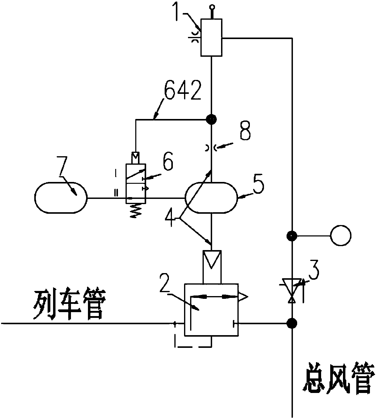 Locomotive and backup braking device thereof