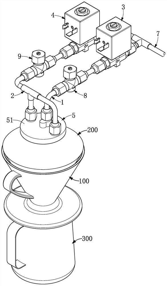 Brewing water injection device