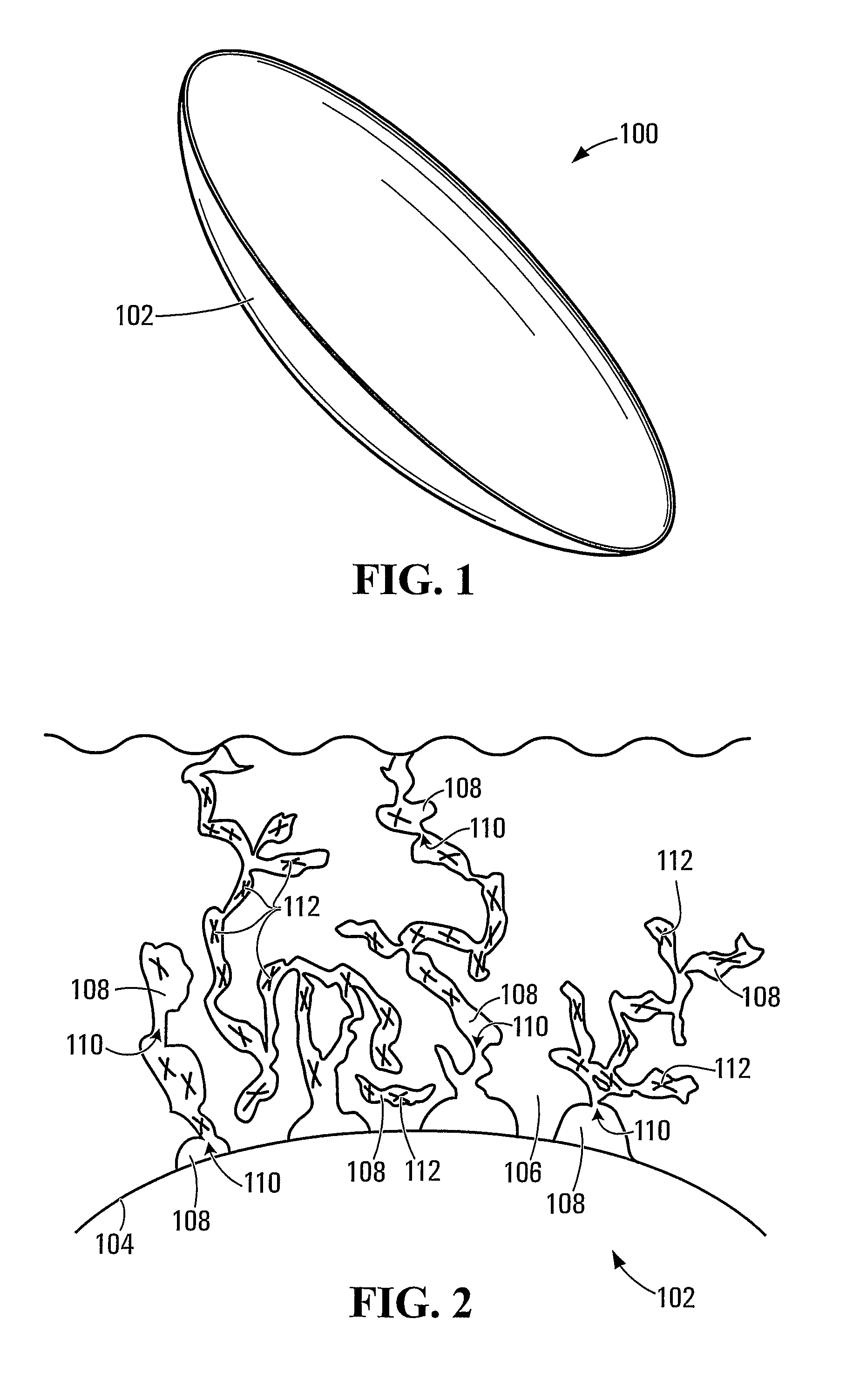 Trapping glucose probe in pores of polymer