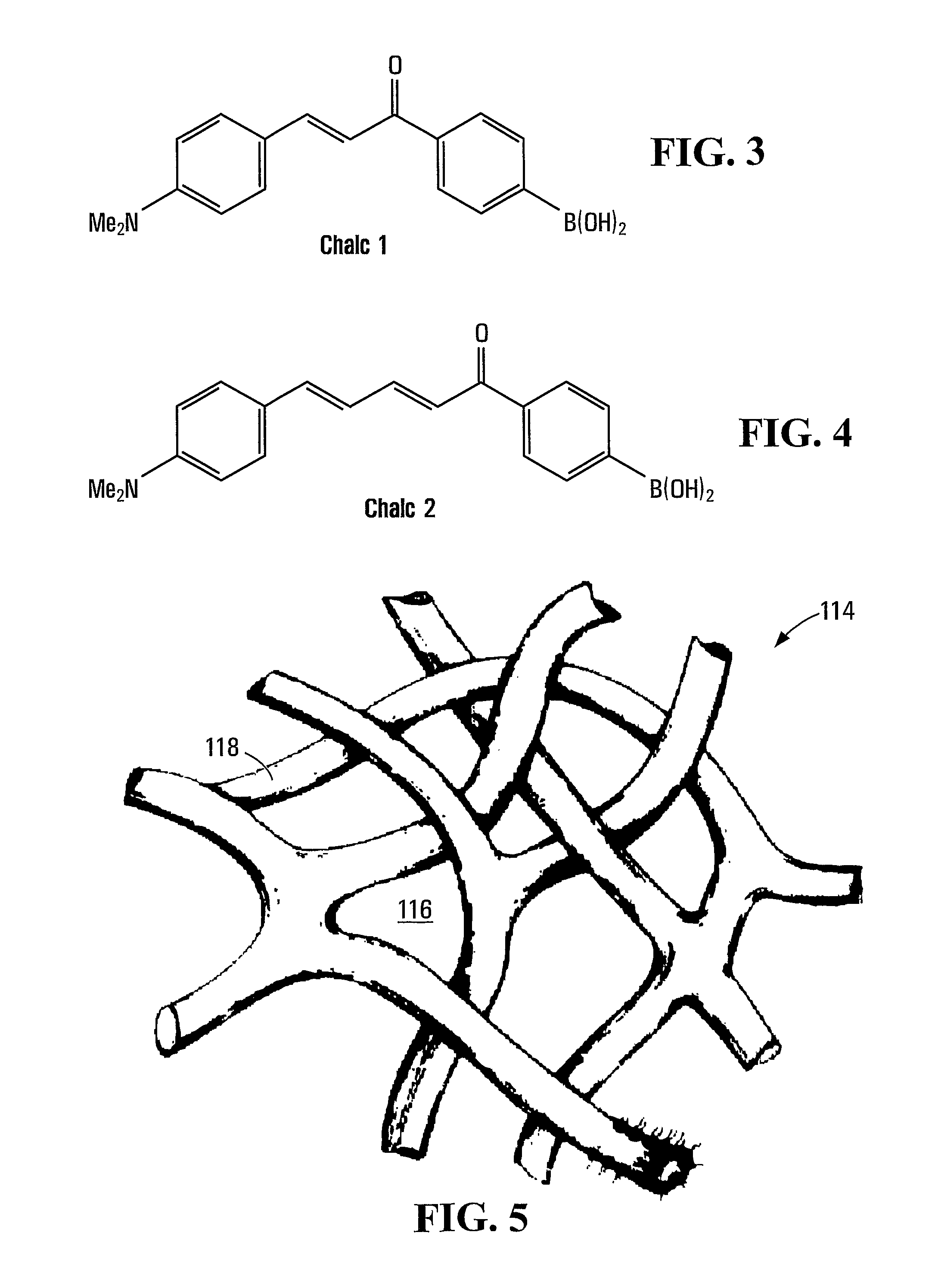 Trapping glucose probe in pores of polymer