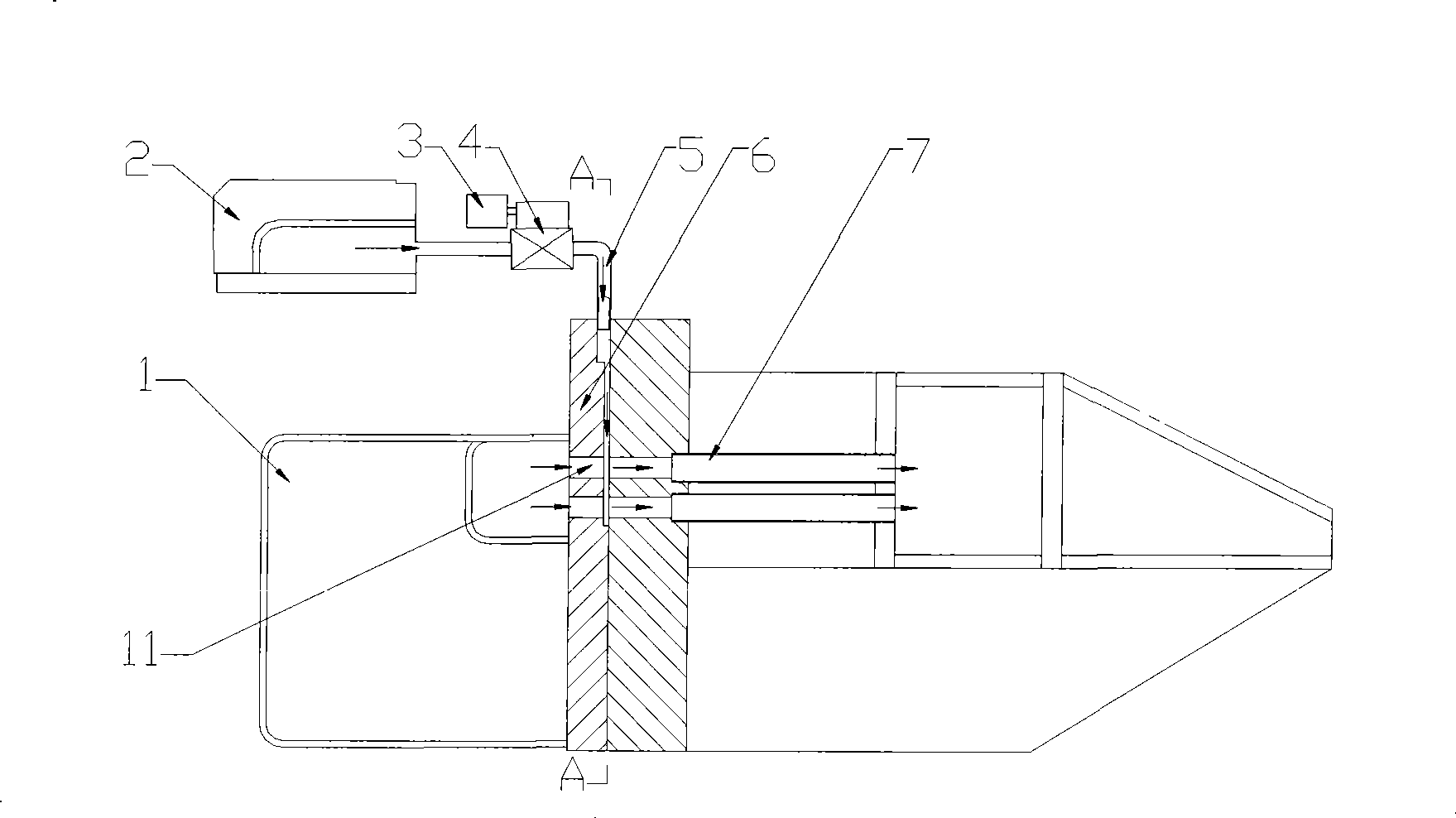 Dilution water ring addition device of head box