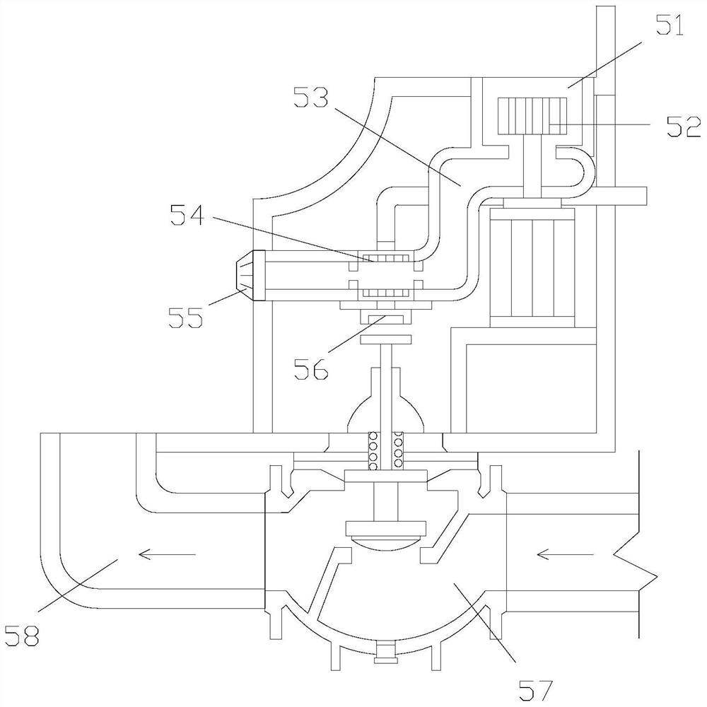 A seawater multi-effect membrane distillation desalination salinity valve opening flow control device