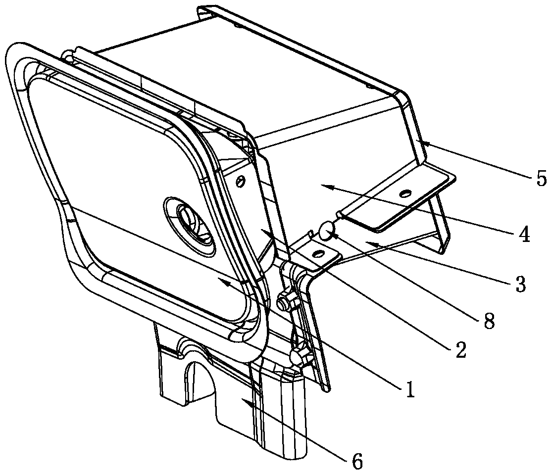 A split type air filling seat