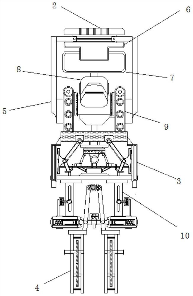 Mobile phone detection equipment for detecting strength of mobile phone screen by utilizing power pressing rod