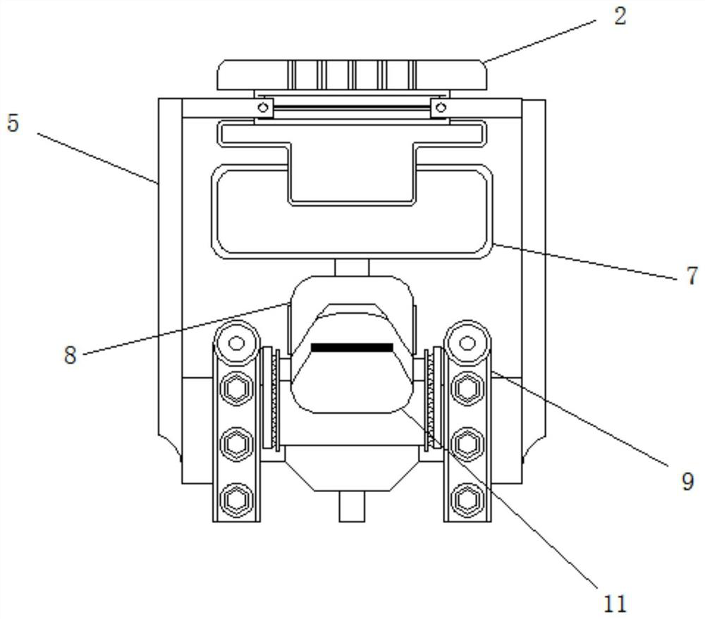 Mobile phone detection equipment for detecting strength of mobile phone screen by utilizing power pressing rod