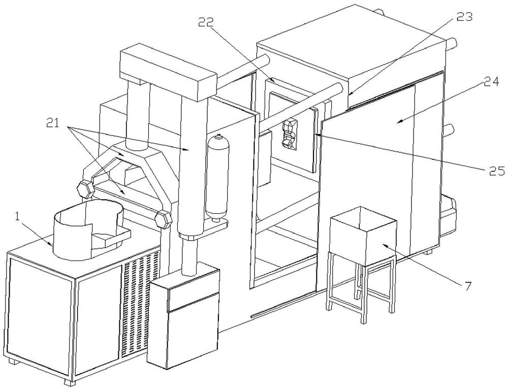 Automatic machining device for rim charges of alloy facing die-pressed pieces