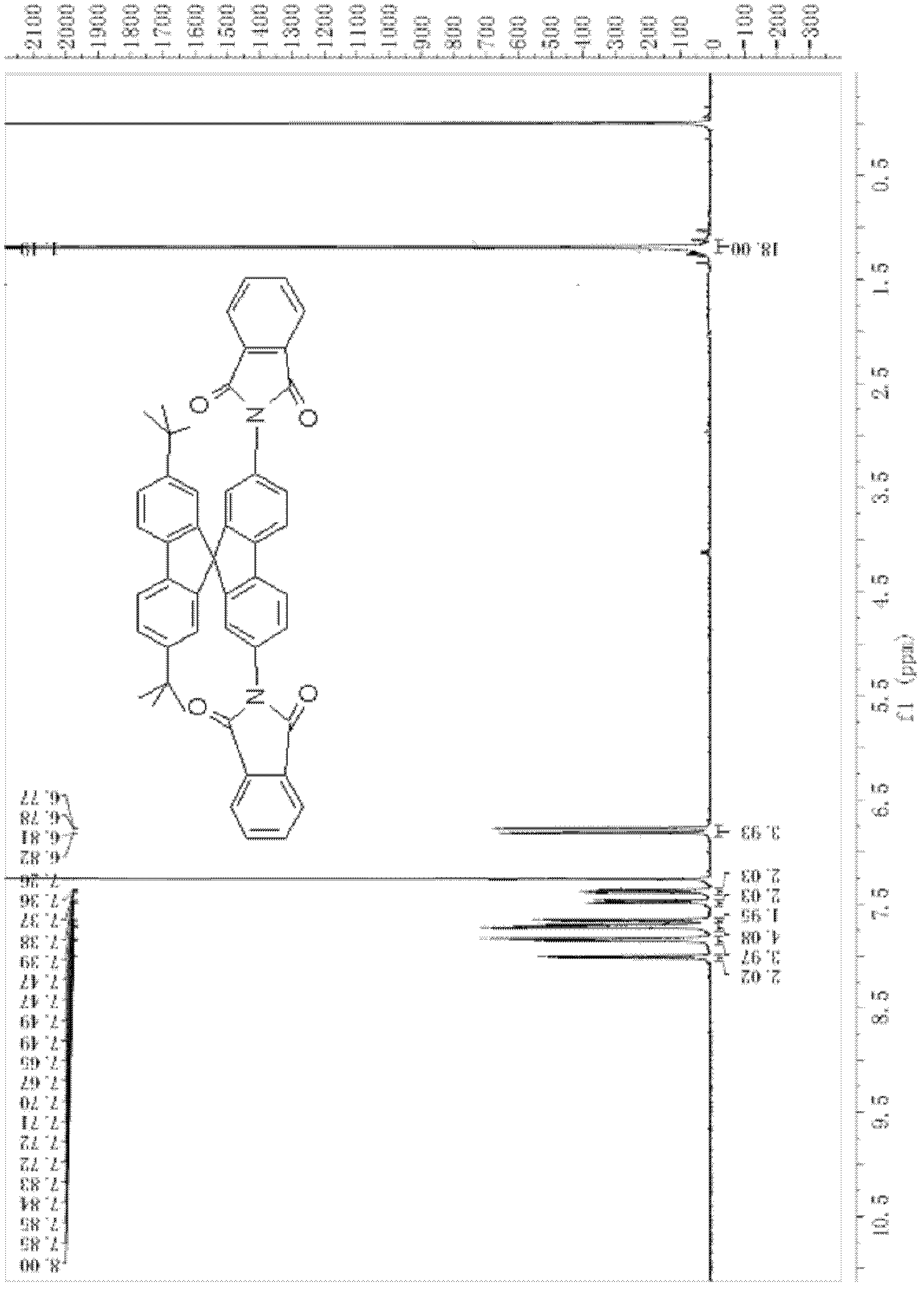 Top-bottom asymmetrical tert-butyl spirobifluorene compound