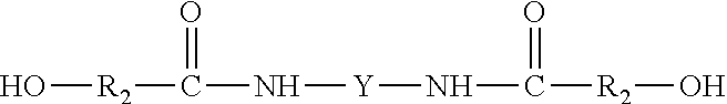 Polyester amide copolymers having free carboxylic acid pendant groups