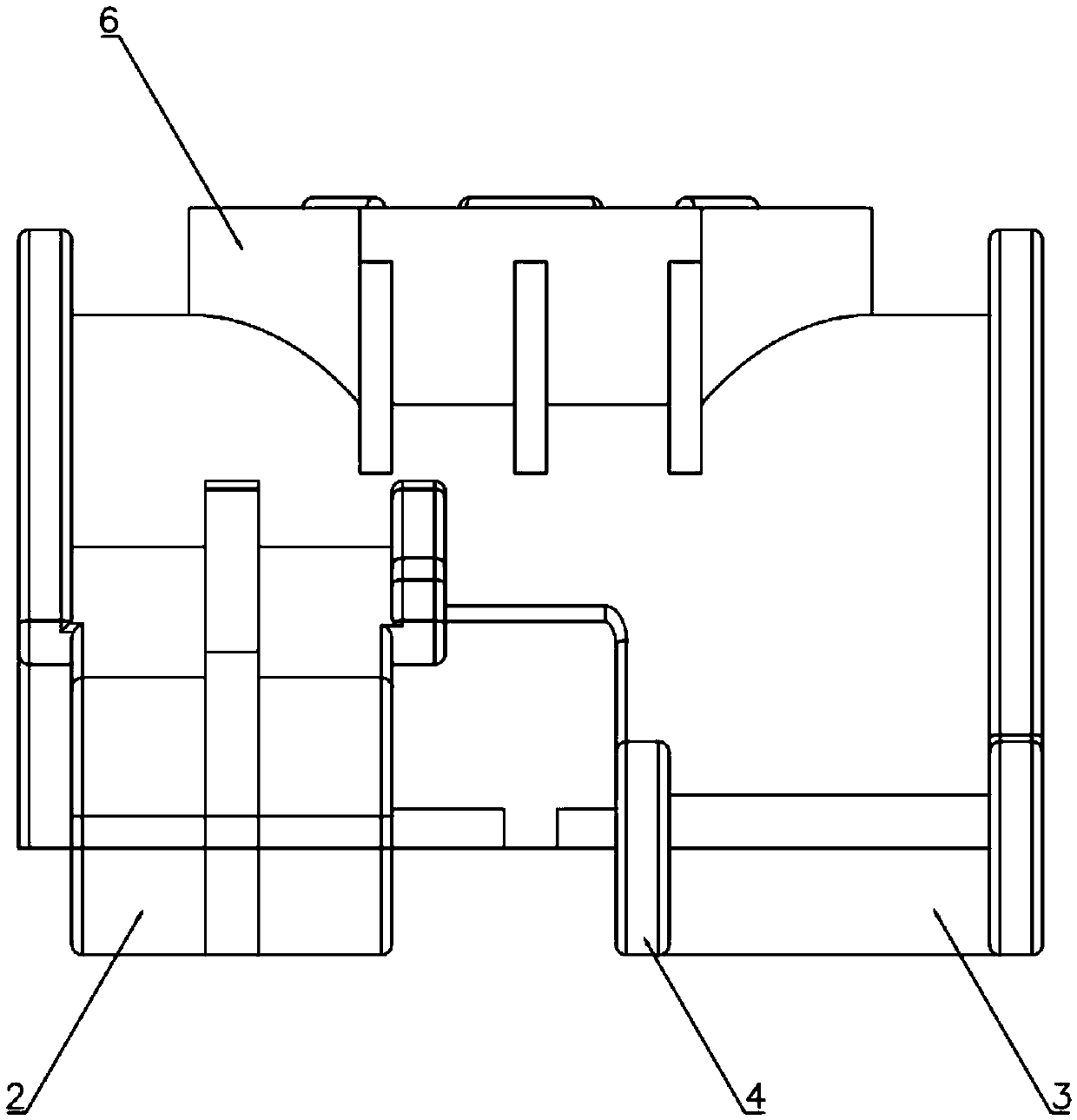 Connecting device for pipeline and aerator