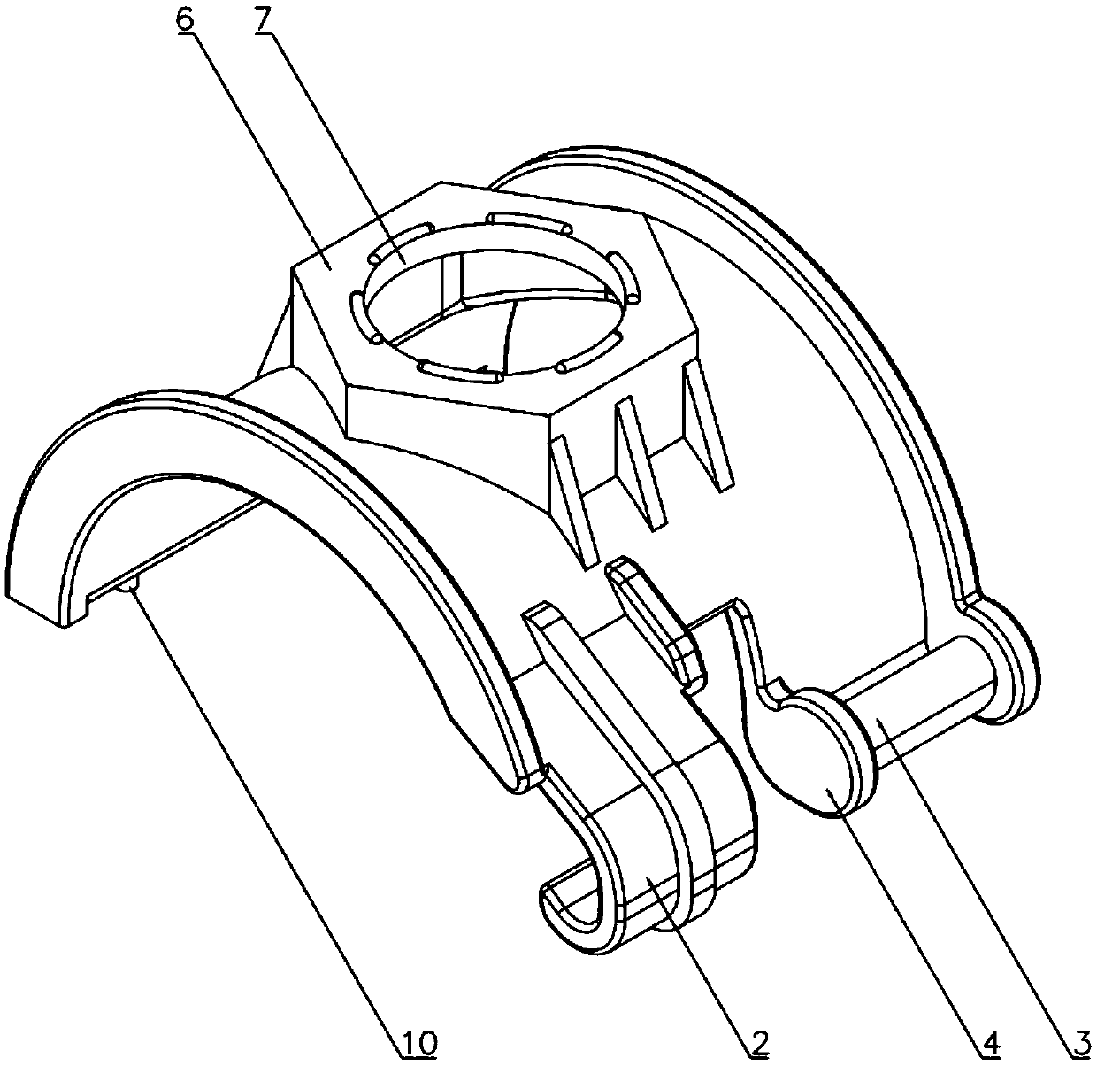 Connecting device for pipeline and aerator