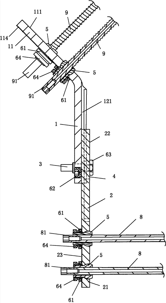 External fixing rack for hip fracture