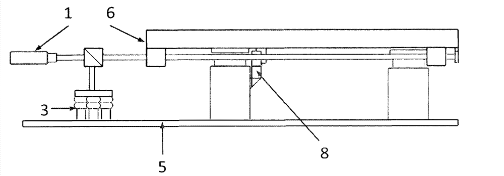 Gas magnetic vibration isolation platform based on spring zero position benchmark and laser auto-collimation measurement