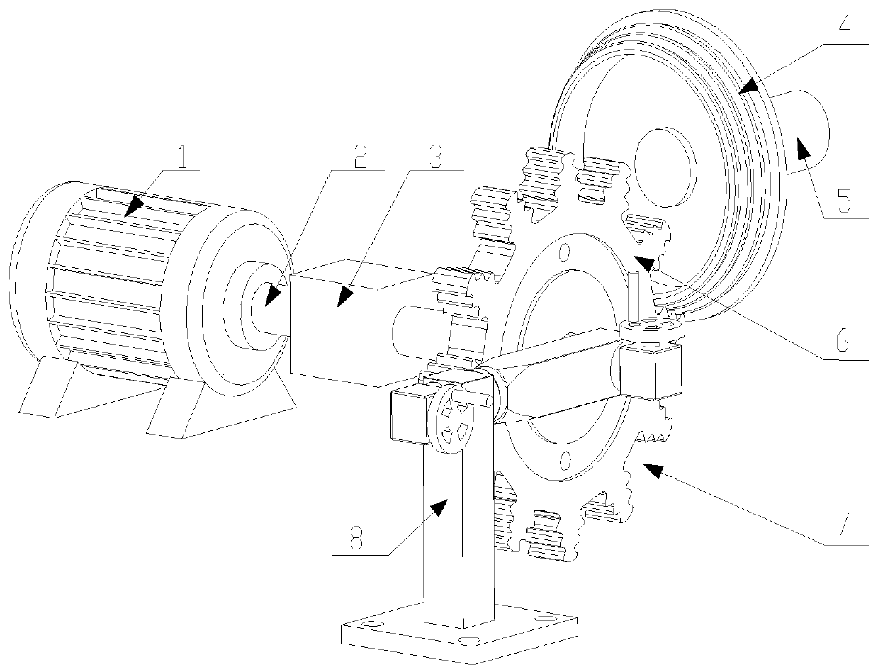 Turbine disc tongue-and-groove forming grinding machining device and use method thereof