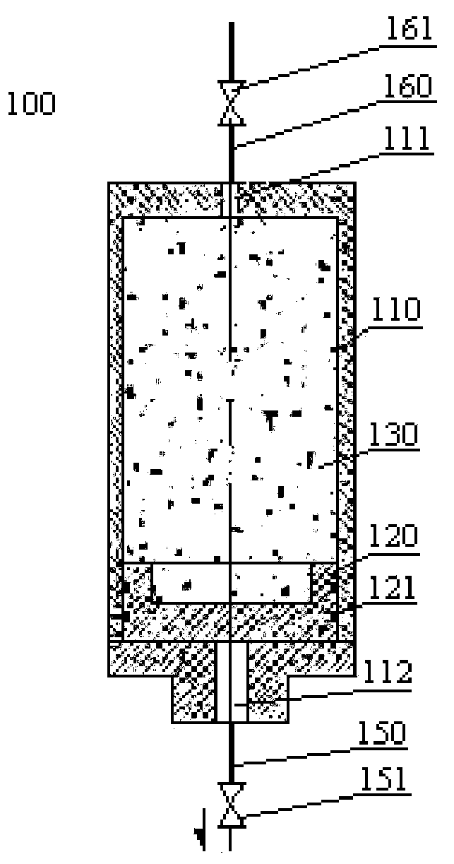 Piston valve type energy accumulator