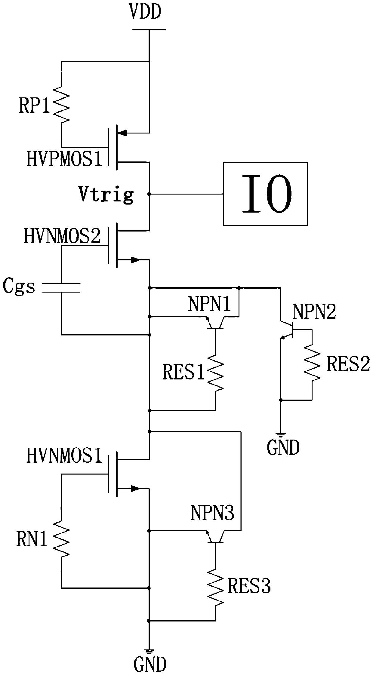 ESD circuit capable of improving high-voltage reliability