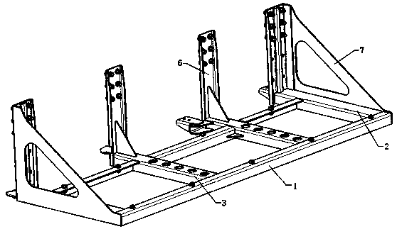 Power battery mounting structure of a new energy commercial vehicle