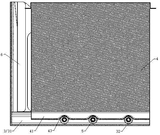 Power battery mounting structure of a new energy commercial vehicle