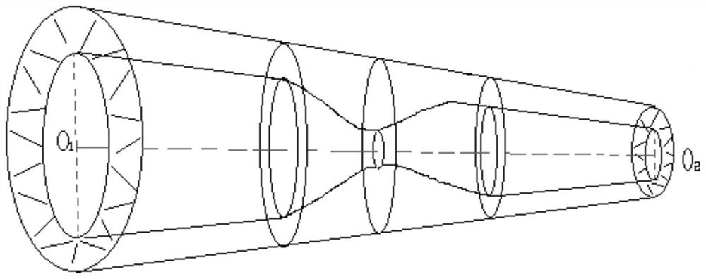 Method and device for synthesizing blood vessel mathematical model with stenosis lesions