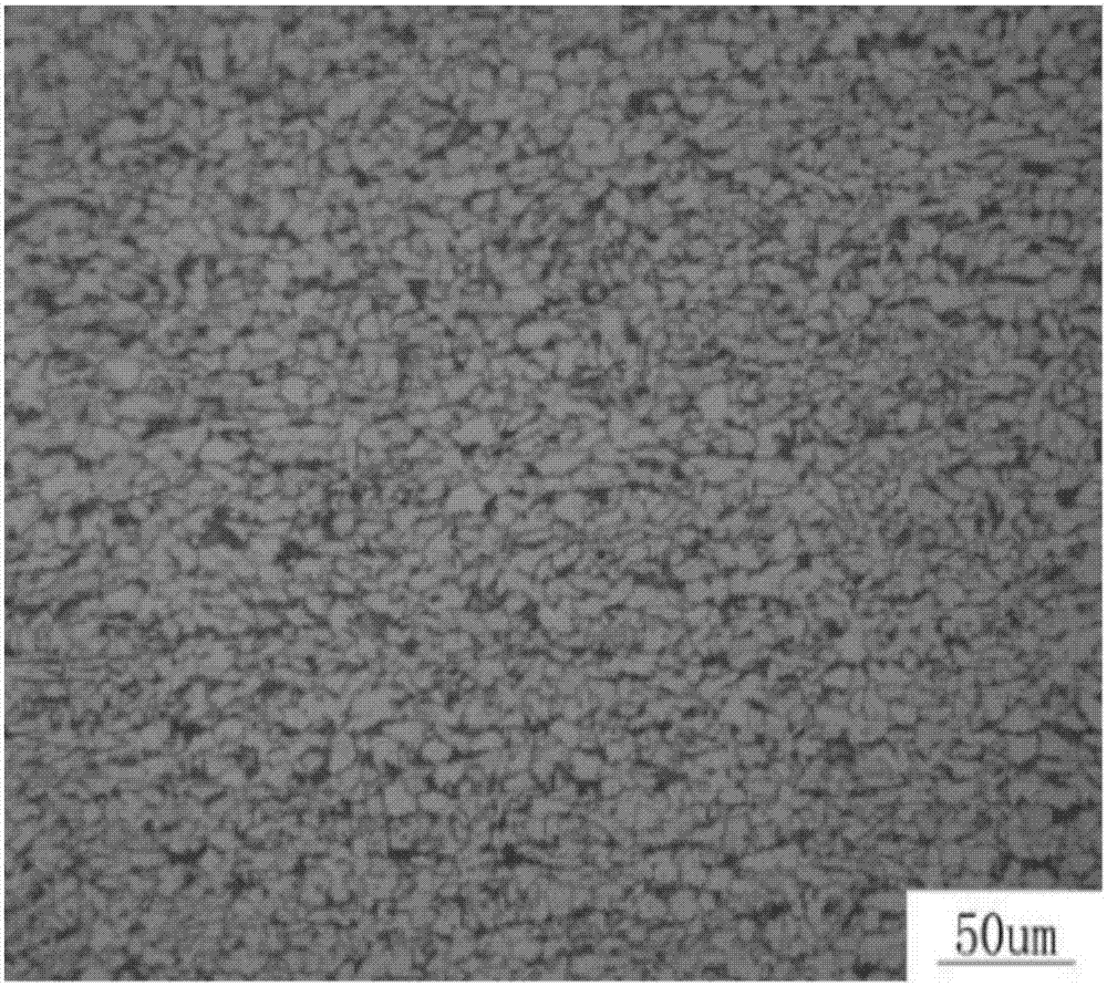 Production method capable of reducing dendritic segregation of hot rolled coiled plate Q345B