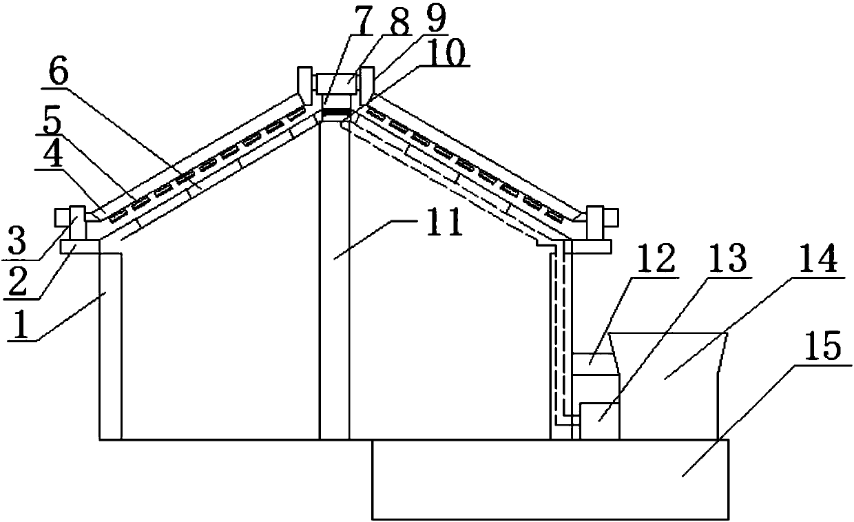 Automatic cleaning device for vegetable planting