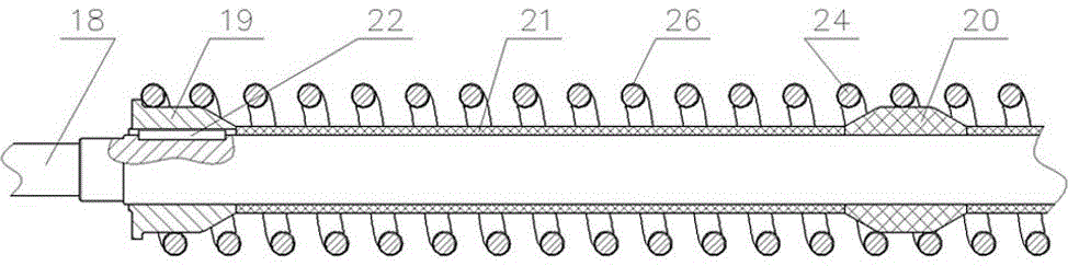 Sorting device with protection sleeves of potato cleaner