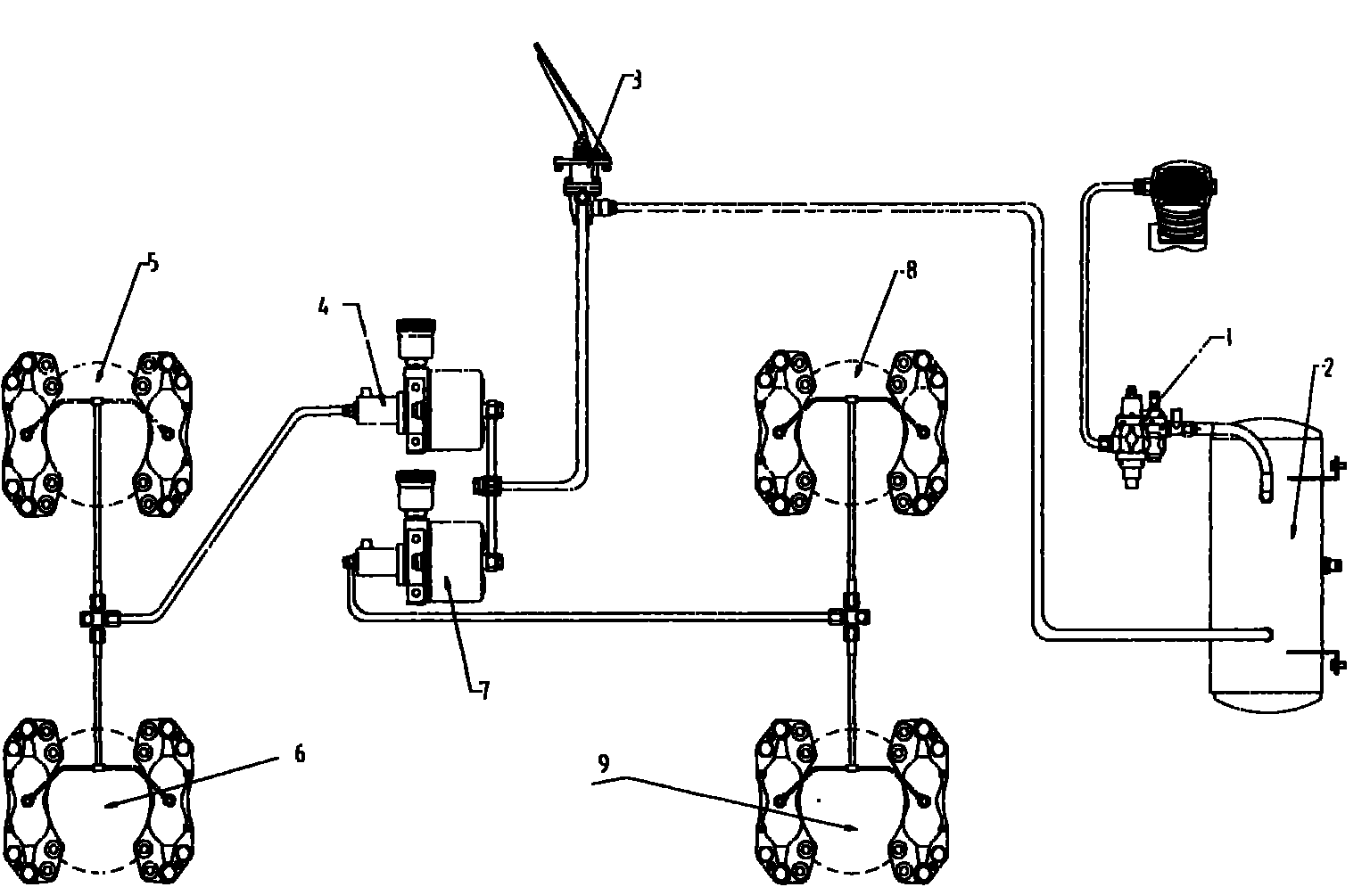 Automatic circulation system and automatic circulation braking system established by same