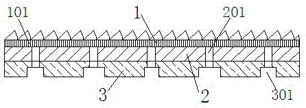 Wear-resisting high-elastic pervious field lawn for outdoor football field