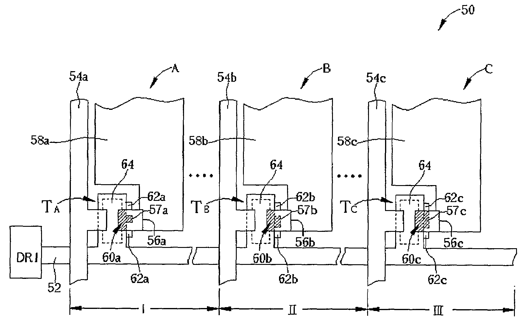 Liquid crystal display having reduced flicker