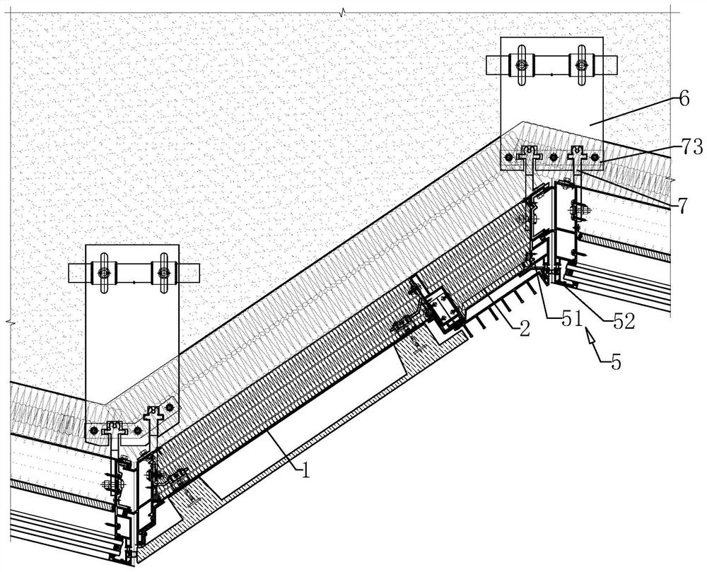 Fireproof vertical plate and fireproof plugging integrated construction process