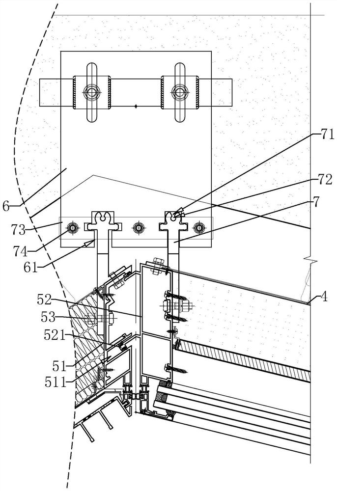 Fireproof vertical plate and fireproof plugging integrated construction process