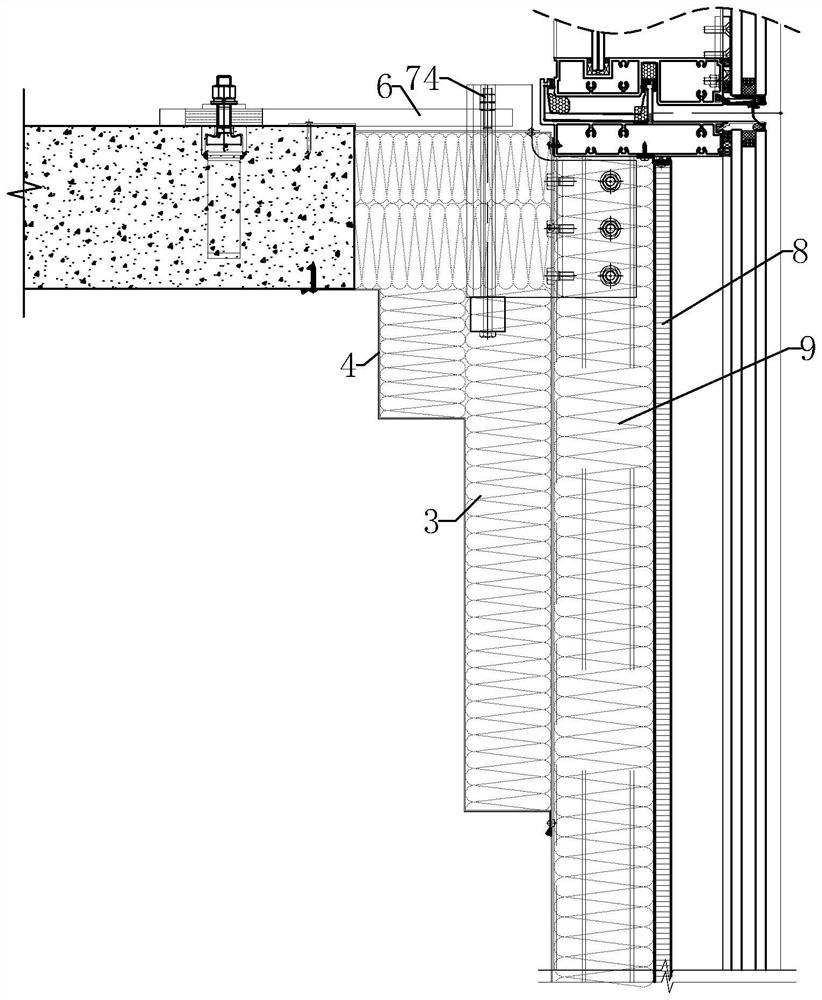 Fireproof vertical plate and fireproof plugging integrated construction process