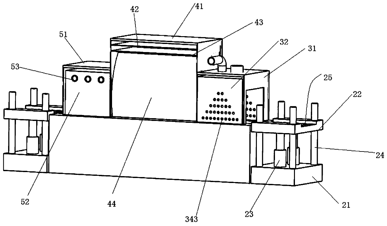 A hot air circulation sintering kiln device and its sintering method