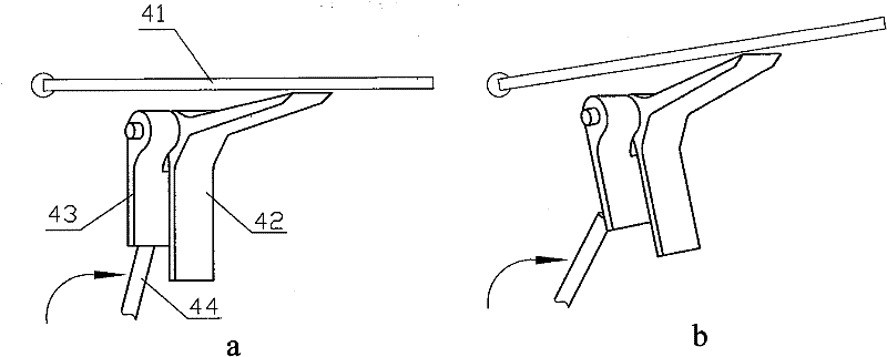 Turnover mechanism of mahjong machine with automatic dealing function