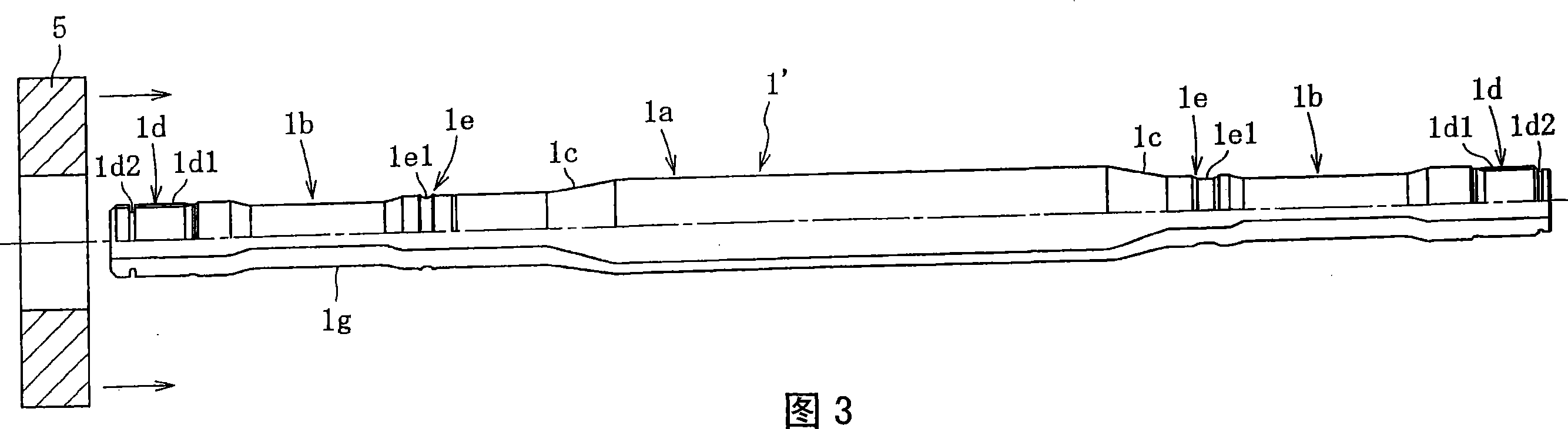 Hollow power transmission shaft and method of manufacturing the same