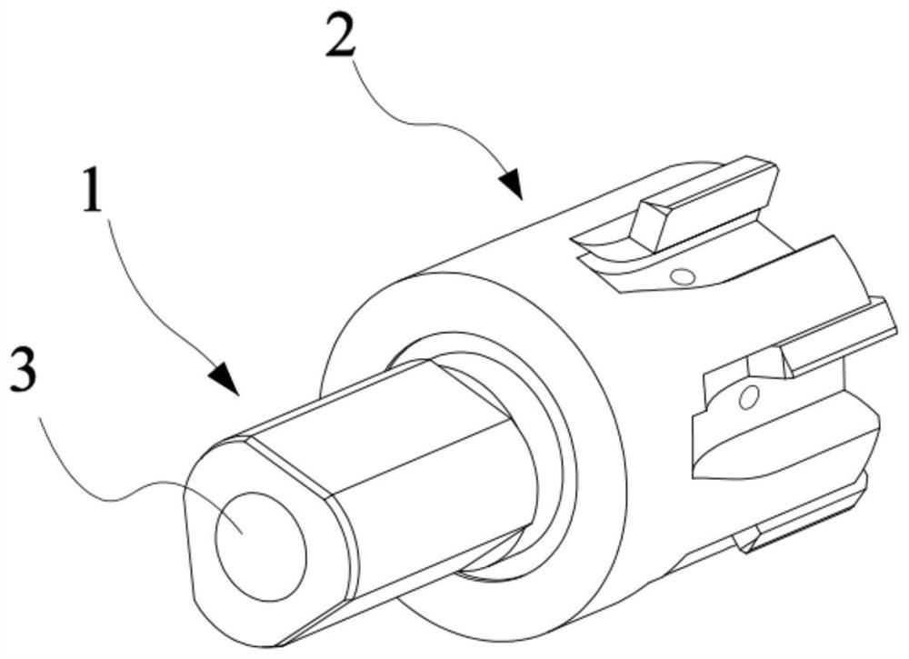 Positioning and connecting structure, cutter assembly, cutter head and cutter rod