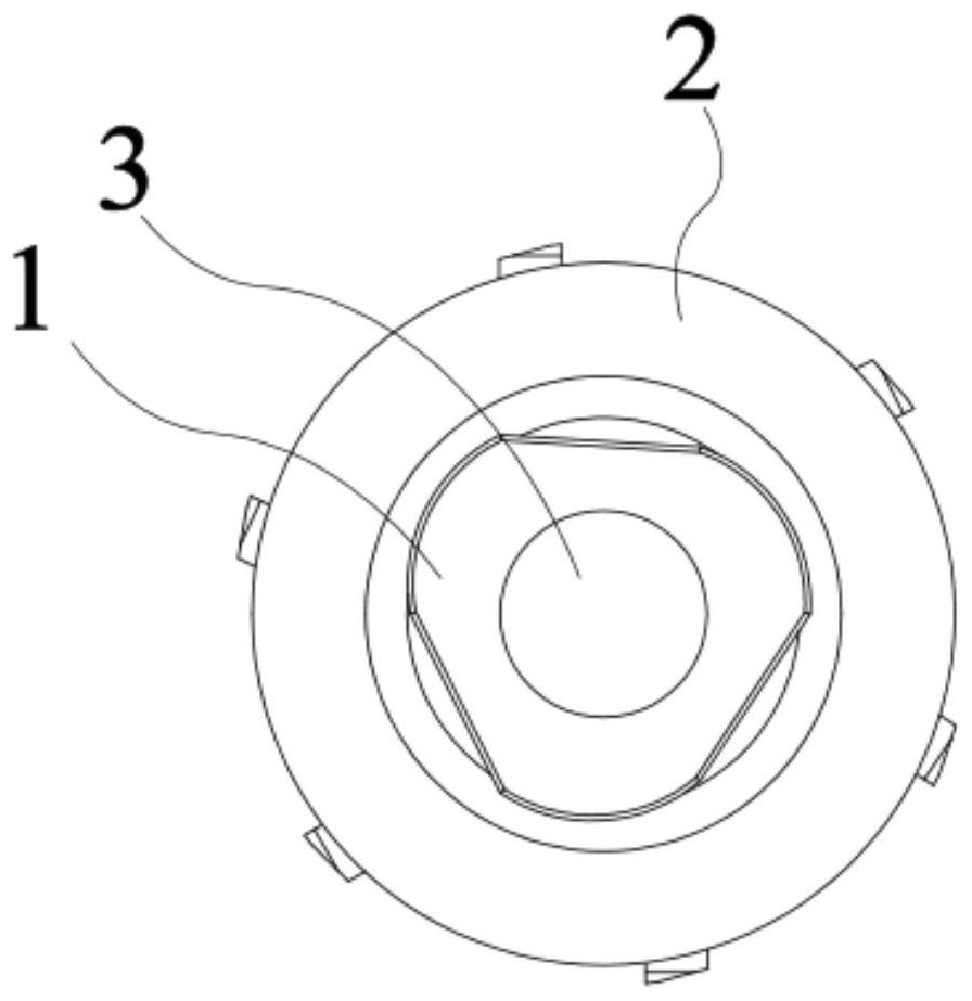 Positioning and connecting structure, cutter assembly, cutter head and cutter rod