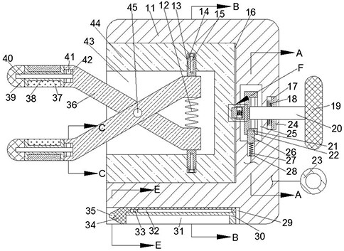 Special removing equipment for flaws of hardware parts