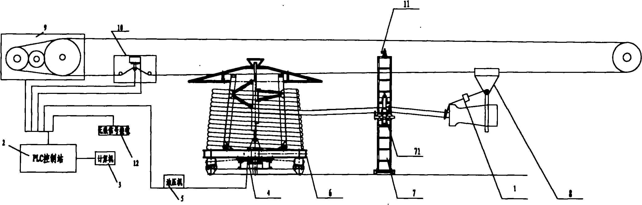 Intelligent horizontal cable releasing method