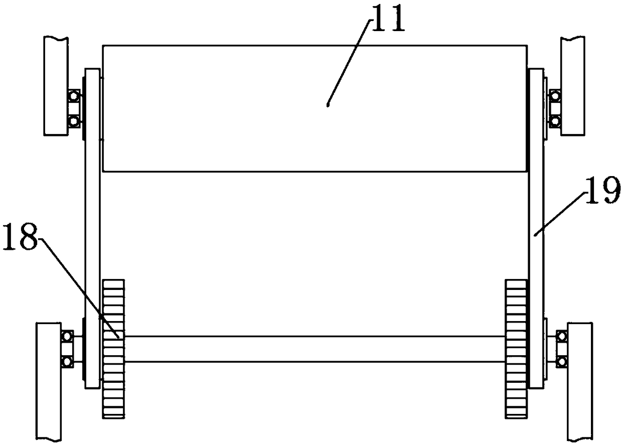 Anti-corrosion coating brush printing device for electronic chip