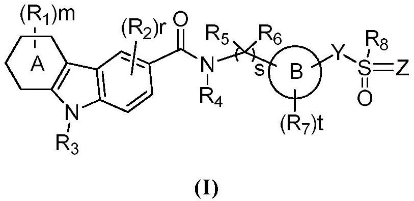 Carbazole amide derivatives or salts thereof, preparation method and use thereof