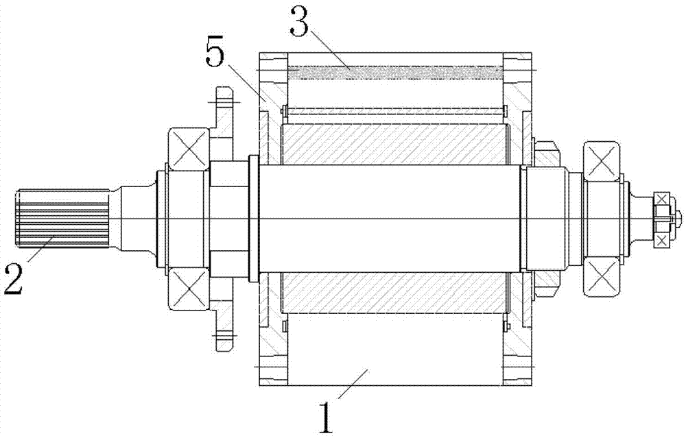 Permanent magnet synchronous motor rotor and manufacturing process thereof